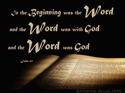 John 1:1 In The Beginning Was The Word (beige)